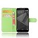 Produktbild SMTR Xiaomi Redmi 4x (5") Wallet Tasche Hülle - Ledertasche im Bookstyle in Grün - [Ultra Slim][Card Slot][Handyhülle] Flip Wallet Case Etui für Xiaomi Redmi 4x