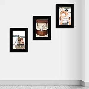 ArtzFolio Wall Photo Frame D434 Black 4x6inch;Set of 3 PCS