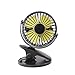 Produktbild JIA LIANG Clip On Fan, Mini Desk Fan Small Table Fan oder wiederaufladbare Batterie-betriebs-Ran, Perfekt Portable Fan für Baby Stroller Office Bed Desk Headboard Outdoor,Black