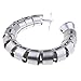 Produktbild Hellery Snake Like Cable Management Kunststoff Kabelabdeckung Tube Office Organizer - Silber