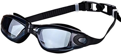 Swimming Goggles Swim Goggles,Anti Fog No Leaking Anti Shatter Watertight Clear Vision PC Lens Silicone Belt Soft Comfrtable For Adult Summer Swim Diving Hmhope,Black