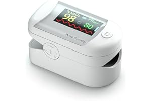 IFNI Oxymetre sin Oxymètre de Pouls de Doigt Professionnel Ecran LED Moniteur Portable Mesure la Saturation Oxygène Utilisation Domestique pour Fitness et Sport