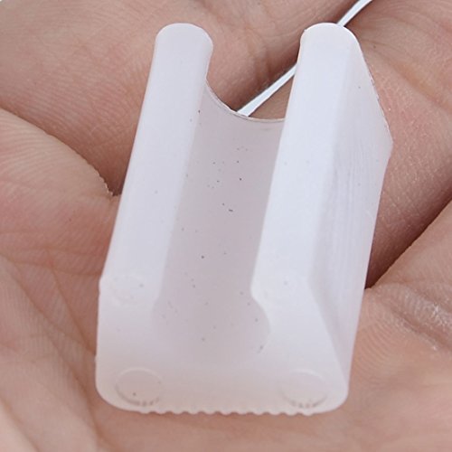 sourcingmap® Familie Stuhl aus Kunststoff Fuß Boden Beschützer Rohr Schlaucheinsatz Weiß 9 mm Ø 50 Stk - 3