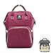 Produktbild H-ONG Diaper Bag Backpack Waterproof Nappy Bags Multi-Function Travel Backpack Large Capacity Diaper Backpack Maternity Bags Mummy Bags for Baby Care Travelling Backpack Mom and Dad (Purple)