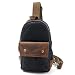 Produktbild Rucksack Retro Trend Stecker-buchse, kleine Brust Tasche Freizeit Tasche Tagesrucksäcke Wandern Reisen Schultertasche zum Wandern Camping im Freien, Schwarz