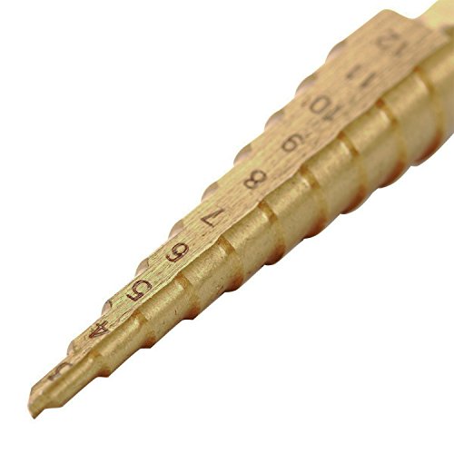 LESOLEIL HSS Hex Shank Pagoda Stufenbohrer 3-12mm,er Pack - 2