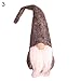 Price comparison product image Feida Cute Christmas Decoration Gnome Plush Toy for Shop Window Table Children Xmas Gift Decro - Grey