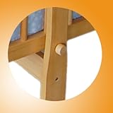 Komplette Babywiege Babybett Stubenwagen Schaukelwiege Wiege Babybett hellblau 51365-01 - 3