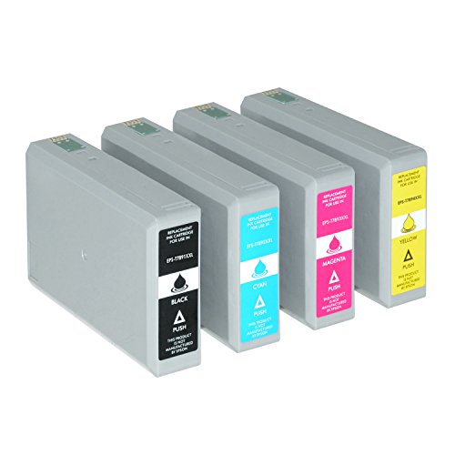 4 Tintenpatronen XXL für Epson WorkForce Pro WF-5110 5190 DW 5620 5690 DWF C13 T7891 T7892 T7893 T7894 4010