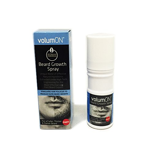 Volumon Beard Growth Spray - The Solution for the Perfect Beard - 100 % Natural Formula - Fuller, Thicker, Darker