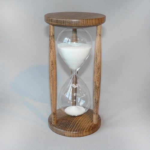Sand Timer Hourglass 60 Minutes Stained Beech