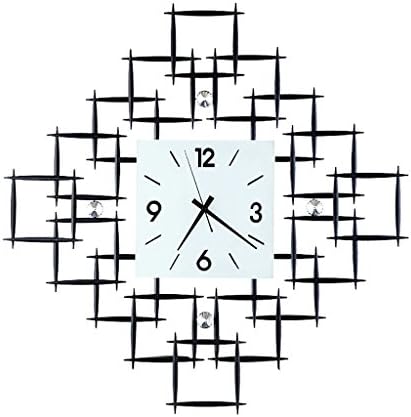Silent Wall Clock,Modern Iron Art Clock Creativity Simple Wall Watch Decoration For Living Room Bedroom