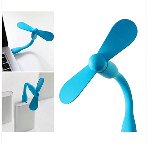 SwirlColor 2 Stück USB-Ventilator bewegliche Mini Flexible USB-Ventilator für alle Leistungs für Energienbank und gelegentliche Farbe Verkäufer - 2
