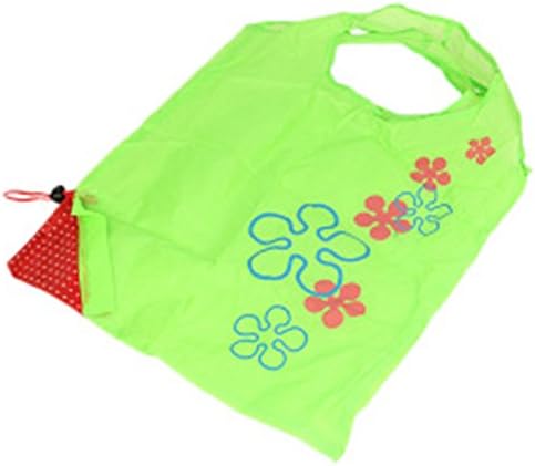Audiosharp Strawberry Shopping Tote Bag Reusable Foldable Shopping Bag Green(10 Pcs)