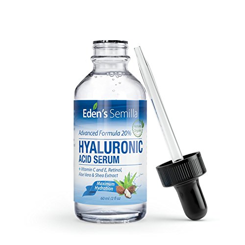 Hyaluronsäure Serum 60ml – Die beste Anti-Aging Feuchtigkeitspflege. Strafft und glättet feine Linien und Fältchen. Enthält Vitamin C, Retinol, Vitamin E. Antioxidative Wirkung. Regt die Bildung von Kollagen an. Für eine sanfte, strahlende und gesunde Haut. Kindersichere Verschlusskappe - 4