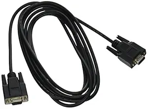 10ft DB9 F/F Serial RS232 Null Modem Cable - Black