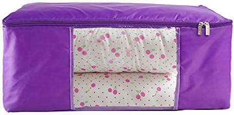 Unimango Jumbo See-through Oxford Quilt Bag Waterproof Foldable Wardrobe Organizer Clothing Toys Laundry Storage Bags Space-saving Boxes