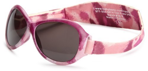 Baby Banz Retro Banz Oval Baby Sunglasses, Pink Diva Camo, 0-24 Months