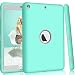 Produktbild iPad 9,7 2018/2017 Hülle, nokea Heavy Duty Robuste Dämpfung High Impact Resistant Hybrid Dual Layer Silikon + Hard PC Bumper Schutzhülle für iPad A1893/A1954/A1822/A1823, Aqua Grey