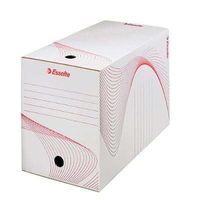 Esselte 128701 - Lot de 25 Boites Archives Dos 200mm - Blanc