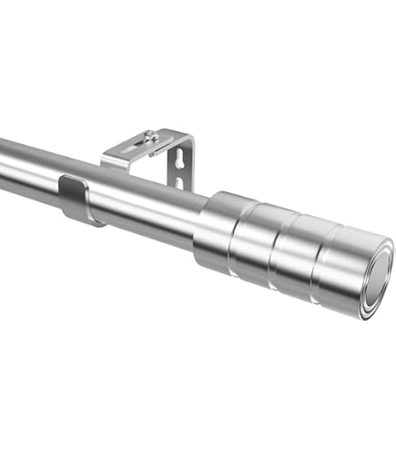 InCasa Binario per Tende 32x12mm, L. 140 cm. in Alluminio Satinato