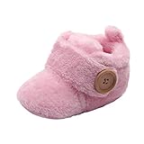 Vovotrade Neugeborene Baby Mädchen Jungen erste Wanderer Baby Schuhe Runde Zehe Ebenen Weiche Booties Hefterzufuhren Reizende Anti-Beleg Weiche Alleinige Schuhe Herbst Winter