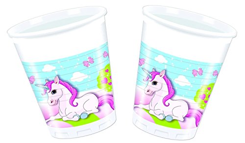 101-teiliges Party-Set *UNICORN* für Kindergeburtstag und Motto-Party / mit Teller + Becher + Servietten + Einladungen + Tischdecke + Partytüten + Luftballons + Luftschlangen / Deko Kinder Dekoration - 3