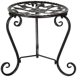 Piontth European Style Creative Iron Flower Frame Desktop Balcony Flower Pot Rack Indoor Living Room Single Flower Shelf Plant Containers ( Size : 2PCS )