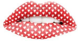 Passion Lips Temporary Lip Tattoo Wraps Includes 2 Applications - Red Heart by Passion Lips