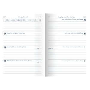 Letts Agenda semainier scolaire design marguerites pour 2015 à 2016