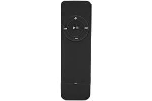 Goshyda Lettore MP3, Scheda di Memoria 64G Massimo 180 mAh Batteria Senza Perdita di Suono Decodificato Mini Lettore Musicale Tascabile per Studenti Che Corrono in Viaggio(Nero)