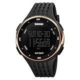 Armbanduhr, modisches Accessoire, Sport, Herren, digitale Zeitzone, Wecker, Datum, Woche, Stoppuhr, Armbanduhr