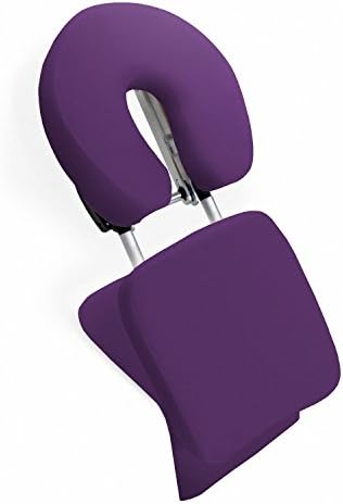 Lyndan - Cooma Purple Lightweight Portable Tabletop Cradle Headrest Massage Support Rack Attachment Desktop Table Top for Indian Head Massage Shiatsu Beauty Spa Therapy Tattoo Salon Reiki Healing Swedish Massage Physiotherapy with Carrier Bag