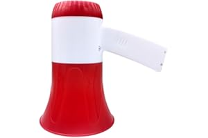 Btuty Megáfono Altavoz Potencia 50W Megáfono Portátil Megáfono Voz y Sirena/Modo Alarma Control Volumen Memoria USB Tarjeta TF Alarma BT Amplificador Megáfono