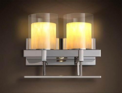 Atmko®Wall Lights Modern LED Wall Lights Wall Lamp Wall Sconce Stainless Steel Glass candle holder for Bedroom Living Room and Kitchen