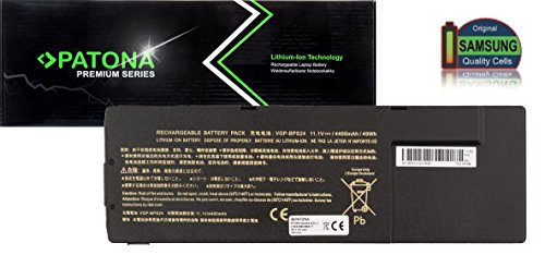 PATONA Premium Laptop Akku mit (5200mAh Samsung inside) für Sony Vaio VGP-BPL24 VGP-BPS24 VGP-BPSC24 (ragt nicht über das Gehäuse hinaus!)
