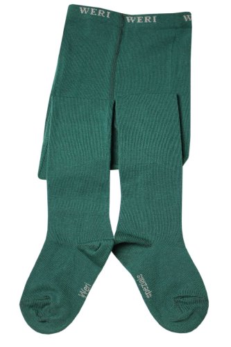 Weri Spezials Baby-Girls Smooth Tights 2-3 years (92/98) Petrol