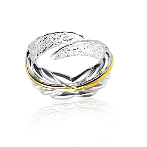 Preisvergleich Produktbild Silberring Silber 925 Ring Verstellbar Damen Schmuck Damenringe deko