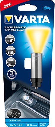 Varta 0.5 Watt LED Rechargeable 12V Car Light mit NiMH-Zelle (3,6V, 80mAh) Taschenlampe für Zigarettenanzünder Flashlight Handtaschenlicht Leuchte Mini-Taschenlampe ideal für Auto, Garage, Werkstatt - 2