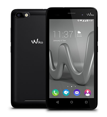 Wiko Lenny 3 Smartphone (12,7 cm (5 Zoll) IPS HD-Display, 16GB interner Speicher, Android 6 Marshmallow) schwarz