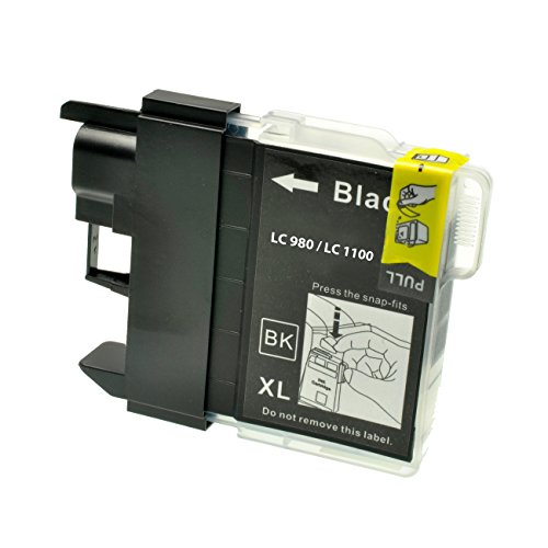 4 Patronen für Brother LC-980BK black – Schwarz, 4x25ml, kompatibel zu LC980bk - 2