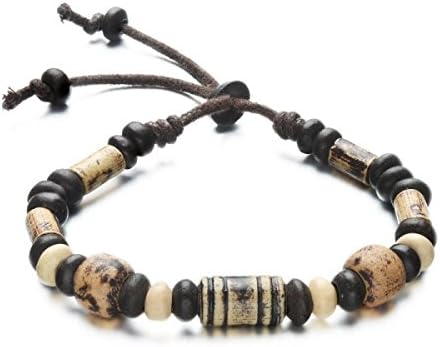 LZHMUnisex Fashion Earthenware Beaded Adjustable Bracelet Bohemian Style