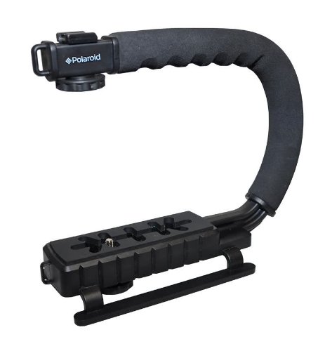 Polaroid Professioneller Sicherheitsgriff fr die Kameras/Camcorder mit Action Stabilisierungs-Stielhalterung fr die Nikon 1 J1, J2, V1, D40, D40x, D50, D60, D70, D80, D90, D100, D200, D300, D3, D3S, D700, D3000, D5000, D3100, D3200, D7000, D5100, D4, D800, D800E, D600 Digitale SLR Kameras