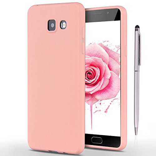 Funda Samsung A5 2016  CaseLover Ultra Delgado Suave TPU Carcasa para Samsung Galaxy A5 2016 A510  5 2 Pulgadas  Flexible Silicona Parachoques Gel Ara  azos Absorbente Resistante Goma Mate Opaco Amortigua Golpes Protectiva Caso con L  piz   ptico - Rosado