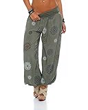bequeme Haremshose mit viel Bewegungsfreiheit, verschiedene Muster oder einfarbig