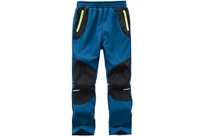 Zzkouine Kinder Softshellhose Schneehose Thermohose Hosen Jungen Mädchen Winterhose Outdoorhose Wanderhose