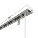 Produktbild VICTORIA M Lamellenvorhang, Jalousie Schiene für 8,9cm Lamellen | 240cm Länge, weiß