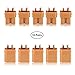 Price comparison product image Crazepony-UK 10pairs XT30 2mm Golden Connector Plug Male Female Set for RC Quadcopter Colors Random