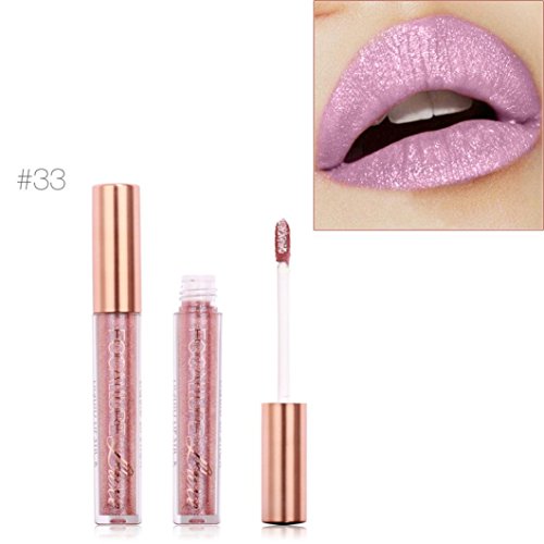 Yogogo Mode Lippenstift Kosmetik Frauen Sexy Lippen Metallic Lip Gloss