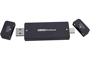 Hausdec M.2 SSD-Enclosure USB 3.1 Type C Enclosure External Hard Drive Enclosure Case for 2230 2242 for Windows/Linux